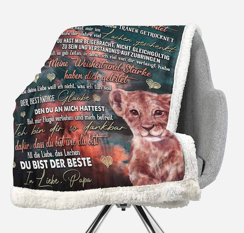 Divesart - Decke vom Vater an den Sohn - "Habe immer Feuer in deiner Seele"