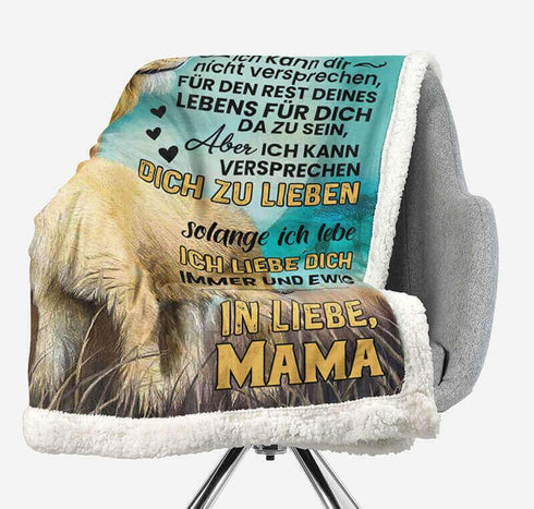 Divesart - Decke von Mutter zu Tochter - "Einheimisches Herz"