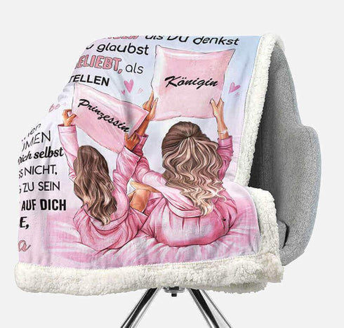 Divesart - Decke von Mutter zu Tochter - "Es macht immer Spaß mit dir"
