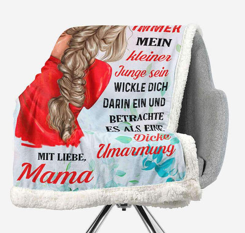 Divesart - Decke von Mutter zu Sohn - "Für den besten Sohn der Welt"