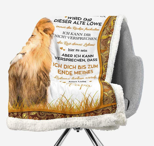 Divesart - Decke vom Vater an die Tochter - "Die Wärme der väterlichen Liebkosung"