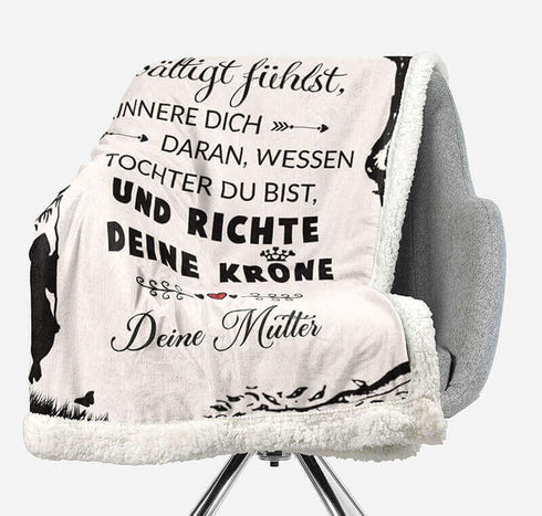 Divesart - Decke von Mutter zu Tochter - "Du verdienst das Beste"