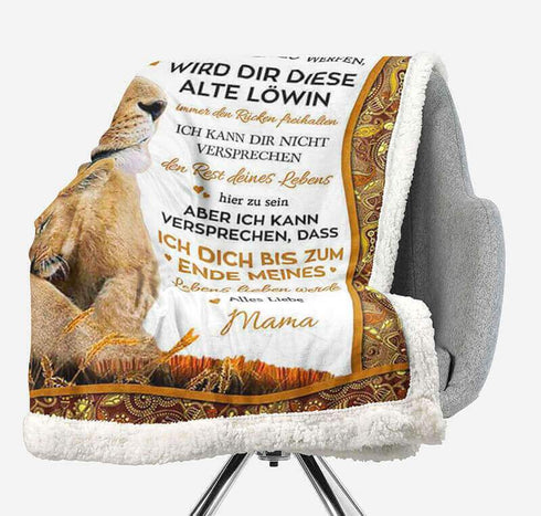 Divesart - Decke von Mutter zu Sohn - "Die Wärme der Berührung einer Mutter"