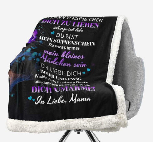 Divesart - Decke von Mutter zu Tochter - "Die magische Schönheit der fliegenden Liebe"