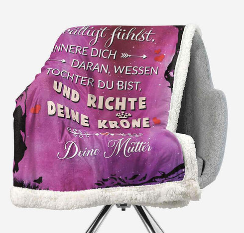 Divesart - Decke von Mutter zu Tochter - "Du bist besonders"