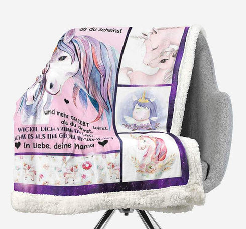 Divesart - Decke von Mutter zu Tochter - "Fabelhafte Welt"