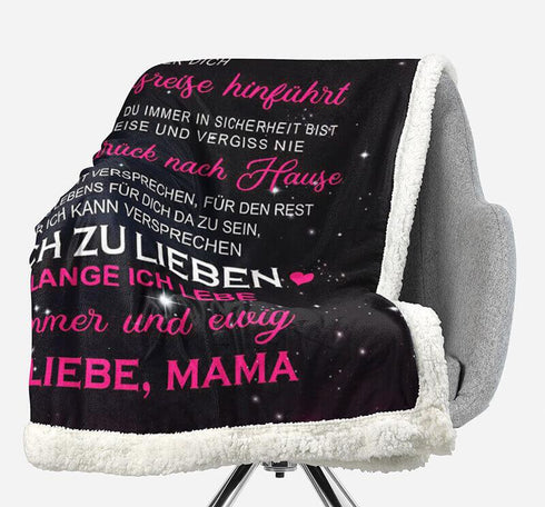 Divesart - Decke von Mutter zu Tochter - "Magische Ausstrahlung von Gefühlen"