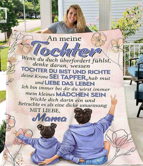 Divesart - Decke von Mutter zu Tochter - "Du bist mein Herz"