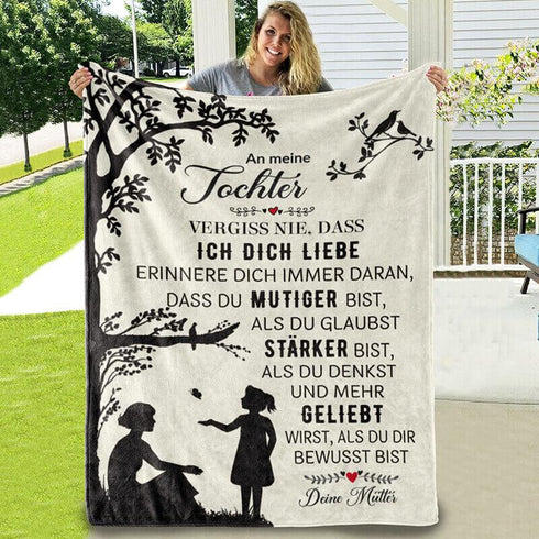 Divesart - Decke von Mutter zu Tochter - "Glück in dir"