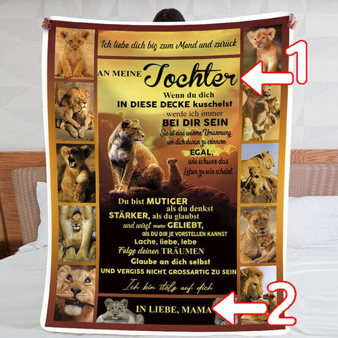 Divesart - Decke von Mutter zu Tochter - "Wer auch immer du bist, du bist mein Kind!"