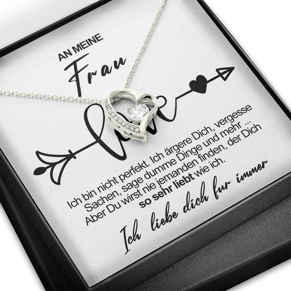 Divesart - Weißgold-Halskette - Für meine schöne Frau