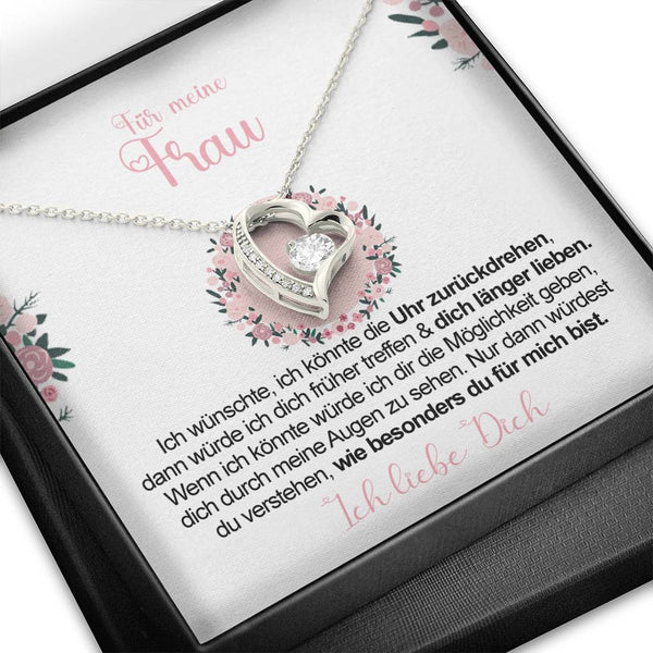 Divesart - Weißgold-Halskette - An meine zukünftige Frau