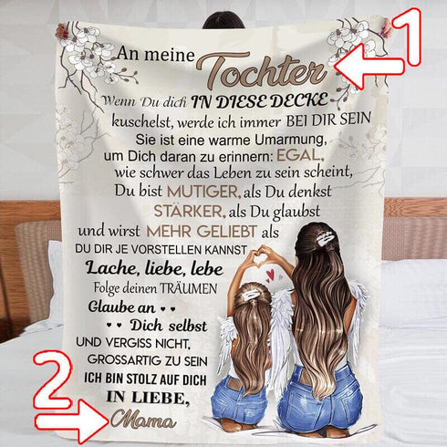 Divesart - Decke von Mutter zu Tochter - "Mein Engel"