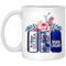 Michelob Ultra Coors Light Bud Light Tropical Flowers Gift For Mom Mug