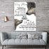 To My Mom Wolf Canvas Print Wall Art - Matte Canvas