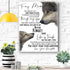 To My Mom Wolf Canvas Print Wall Art - Matte Canvas