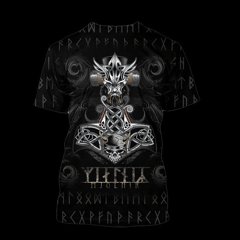 Viking Hoodie Mjolnir - OwlsMatrix - HOOD05DUC010921