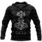 Viking Hoodie Mjolnir - OwlsMatrix - HOOD05DUC010921