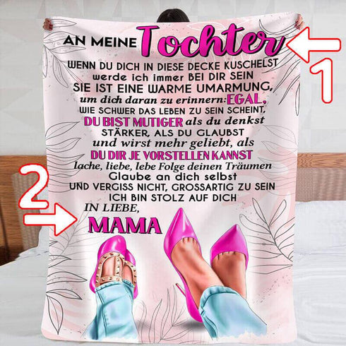 Divesart - Decke von Mutter zu Tochter - "Du bist mein bester Freund"