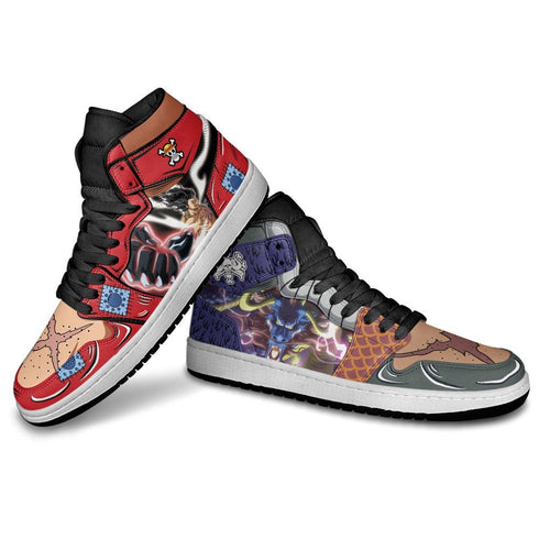 Luffy vs Kaido Sneakers Custom OP Anime Shoes