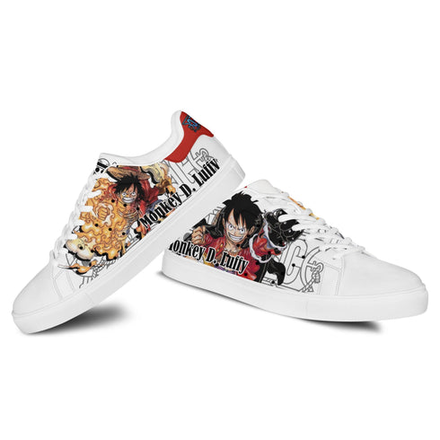 Monkey D Luffy Skate Sneakers Custom Anime OP Shoes