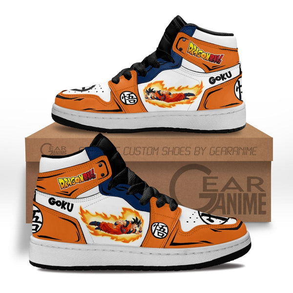 Goku Fly Kids Sneakers Custom Anime Dragon Ball Shoes For Kids