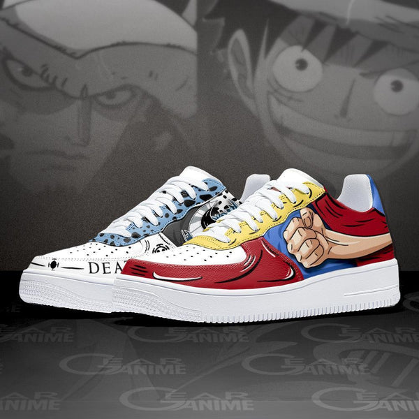 Luffy and Law Air Sneakers Custom Anime OP Shoes