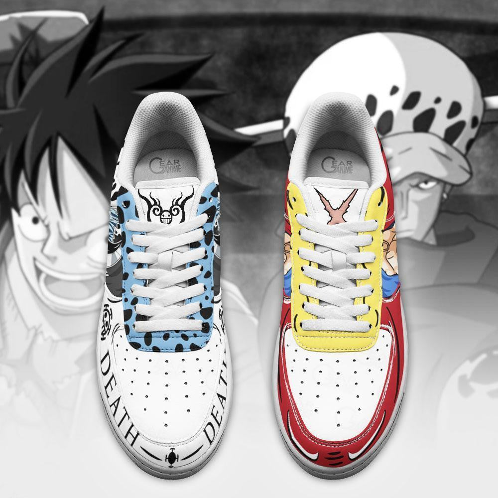 Luffy and Law Air Sneakers Custom Anime OP Shoes – Divesart