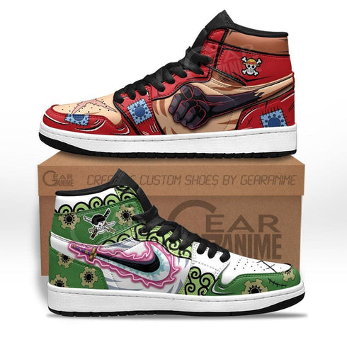 Zoro and Luffy Haki Shoes Custom Wano Arc OP Sneakers