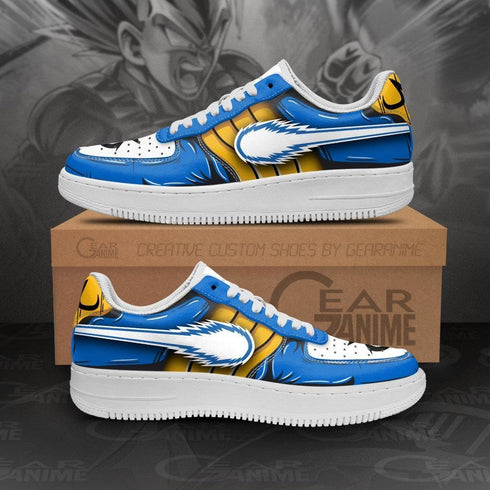 Vegeta Air Sneakers Custom Power DB Anime Shoes