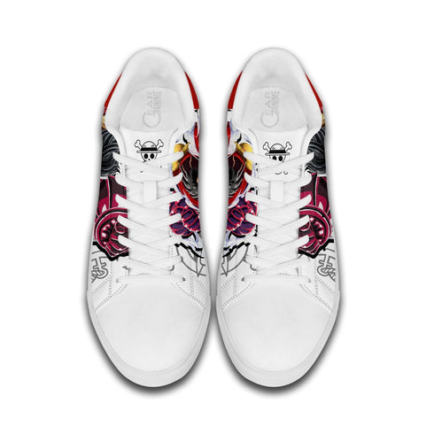 Monkey D Luffy Skate Sneakers Custom Anime OP Shoes Gift Idea
