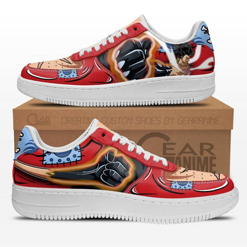 Luffy Armament Haki Air Sneakers Custom OP Anime Shoes