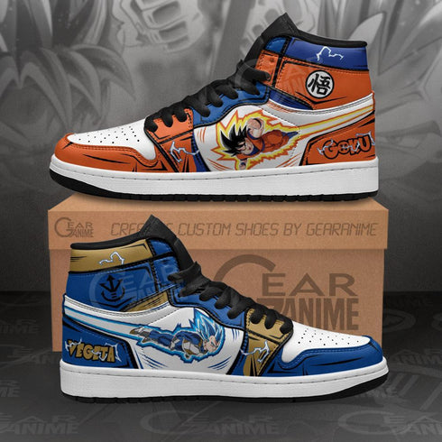 Goku and Vegeta Sneakers Flying Custom Dragon Ball Shoes