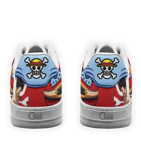Luffy Armament Haki Air Sneakers Custom OP Anime Shoes