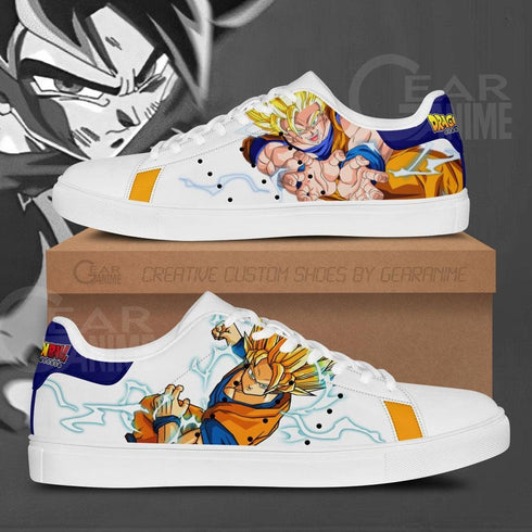 Goku SSJ Skate Shoes Dragon Ball Custom Anime -kengät