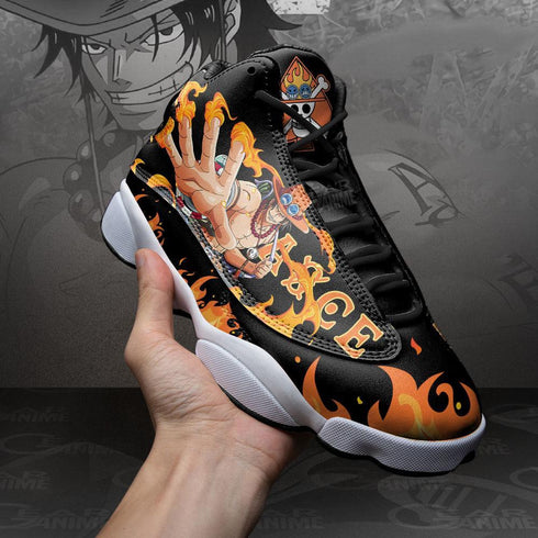 Portgas D Ace Sneakers Custom Anime OP Shoes