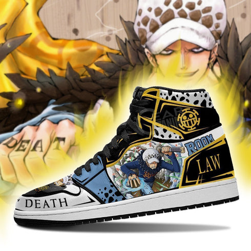 Trafalgar D. Water Law Sneakers Custom Anime OP Shoes