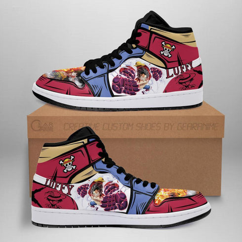 Luffy Gear 4 Sneakers Custom Anime OP Shoes