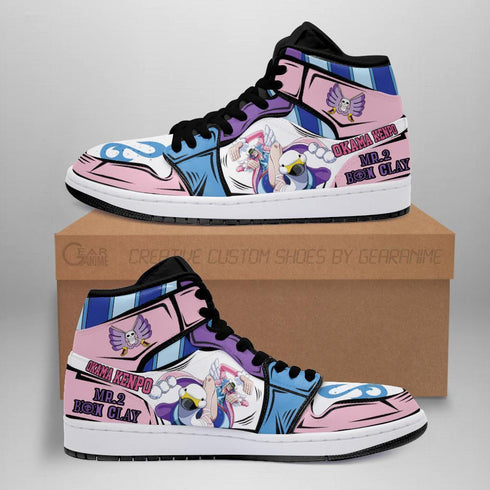 Mr 2 Bon Clay Sneakers Okama Kenpo Custom Anime OP Shoes