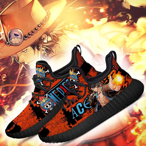 Portgas D. Ace Reze Shoes OP Anime Shoes Fan Gift Idea TT04