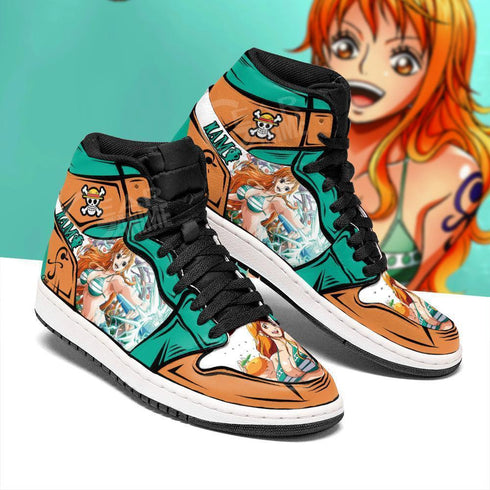 OP Nami Sneakers Custom Anime Shoes