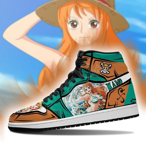 OP Nami Sneakers Custom Anime Shoes