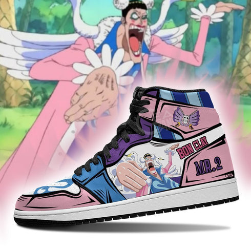 Mr 2 Bon Clay Sneakers Custom Anime OP Shoes