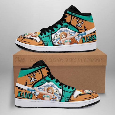 Nami Sneakers Clima Tact Custom Anime OP -kengät