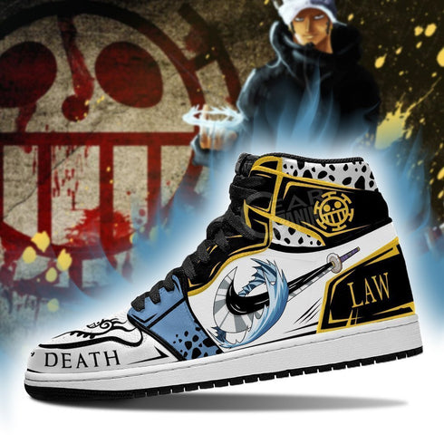 Trafalgar D. Water Law Sneakers Custom Room OP Anime Shoes