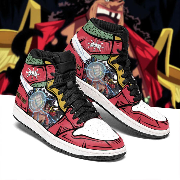 OP Blackbeard Sneakers Yami Yami No Mi Custom Anime Shoes