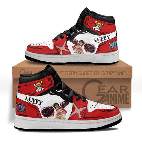 Luffy Gear 4 Kids Sneakers Custom Anime OP Shoes For Kids