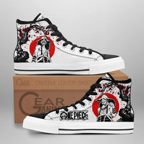 Usopp hoge schoenen Custom Anime OP Sneakers Japan Style