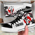 Portgas Ace High Top Shoes Custom Anime OP Sneakers Japan Style