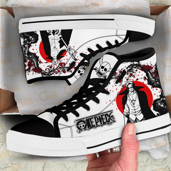 Shanks High Top Shoes Custom Anime OP Sneakers Japan Style
